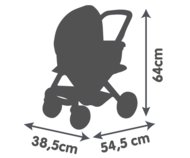 SMOBY leļļu rati ar nojumi, 7600253121