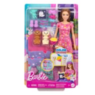 BARBIE lelle kucēnu pidžamu ballīte, HXN01
