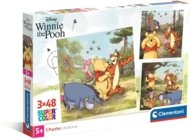 CLEMENTONI puzle Square Disney Winnie the Pooh, 3x48 gab., 25063
