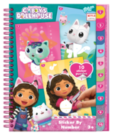 TOTUM GABBY'S DOLLHOUSE radošā uzlīmju grāmata pēc skaitļiem, 421028