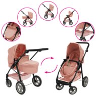 509 Crew 2in1 leļļu rati, rozā, T738004