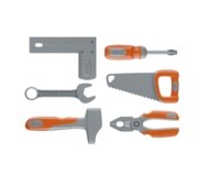 SMOBY BLACK & DECKER meistara instrumentu kaste, 6 instrumenti, 7600360940