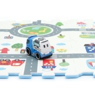 SUNTA bērnu puzles paklājs ar automašīnu, 8 daļas, 3406V