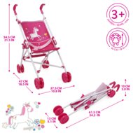 509 Crew Unicorn Hot Pink lelles ratiņi, T701039