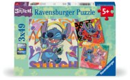 RAVENSBURGER puzles Disney Stitch, 3x49d., 1070