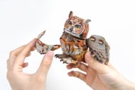 MAKEBUG 3D papīra puzle Great Horned Owl, MB-D-0059