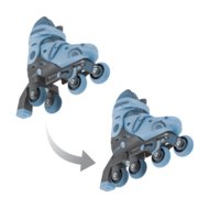 GLOBBER skrituļslidas Learning Skates 2 in 1, izmērs 30–33, zilas, 783-200