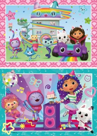 RAVENSBURGER PUZZLE puzle Gabby's Dollhouse, 2x24 gab., 12004112 2 