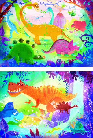 CLEMENTONI Jautrie dinazauri, 24755 24755