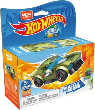 MEGA CONSTRUX HOT WHEELS mašīna asort., GVM28 GVM28