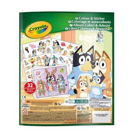 CRAYOLA radošais komplekts Color & Sticker, Bluey, 04-2664G 