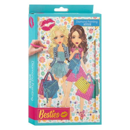 BESTIES piezīmju grāmatiņa ar dimanta mozaīku, sortiments, 140008 