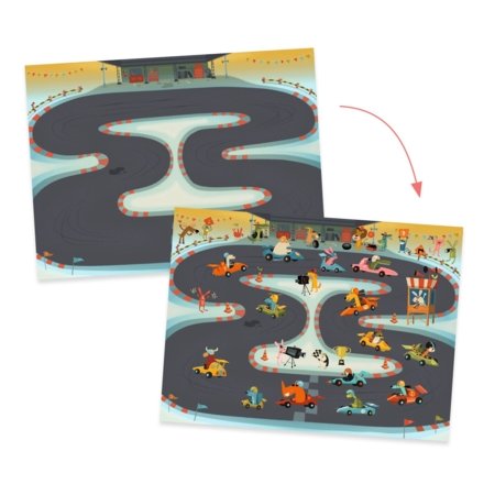 DJECO pārnesamo attēlu komplekts Asphalt, DJ09357 