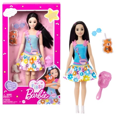 BARBIE My First Barbie lelle ar lapsu tumšmate, HLL22 HLL22