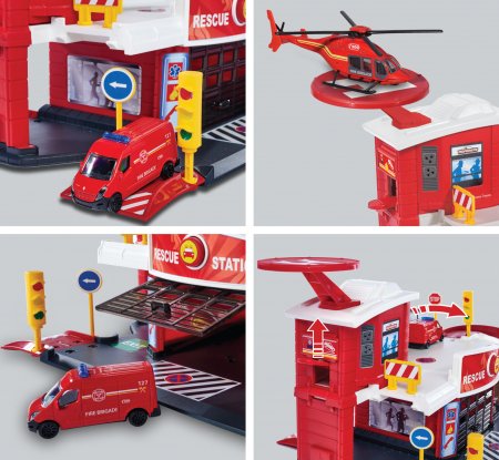 MAJORETTE Glābšanas stacija ar automašīnu Creatix, 212050038 212050038