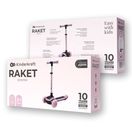 KINDERKRAFT skrejritenis RAKET,  rozā, KRRAKE00PNK0000 