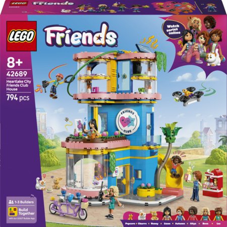 42689 LEGO® Friends Hārtleikas pilsētas draugu klubiņa māja 