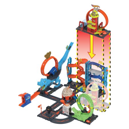 HOT WHEELS City super cilpas ugunsdzēsēju trase, HKX41 HKX41