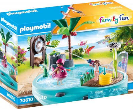 PLAYMOBIL FAMILY FUN Mazs baseins ar ūdens smidzinātāju, 70610 70610