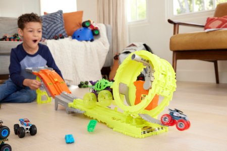 HOT WHEELS Monster Trucks Power Smashers trase jaudas cīnītāji, HXT05 