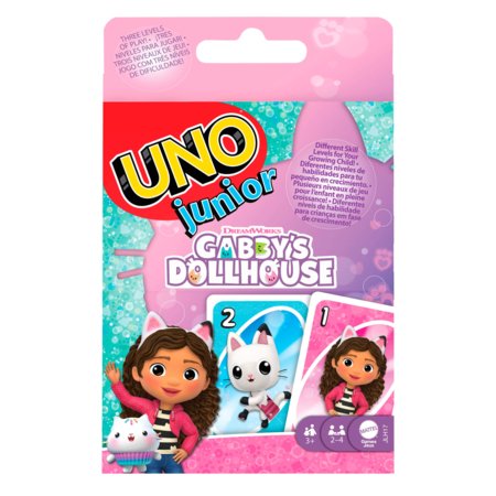 MATTEL GAMES UNO Junior kāršu spēle Gabby’s Dollhouse, JLH17 