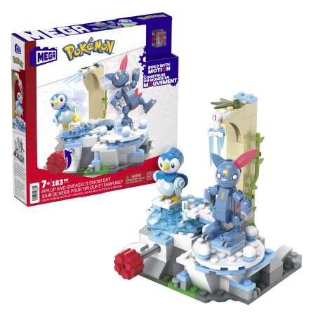 MEGA CONSTRUX POKEMON Piplup un Sneasel ziema, HKT20 HKT20