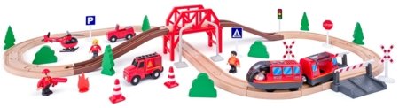 WOODY dzelzceļa sliežu komplekts Firefighters, 02192110 