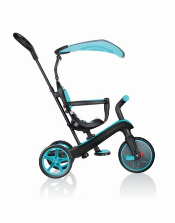 GLOBBER trīsritenis Explorer Trike Foldable 4 In 1, zilganzaļa, 732-105 