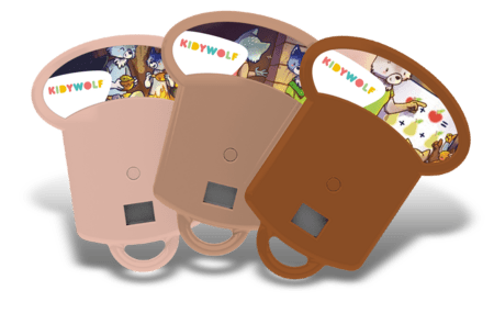 KIDYWOLF stāstu komplekts Ceļojums laikā, 3 stāsti projektoram KIDYSLIDE, KIDYSTORIES-HI 