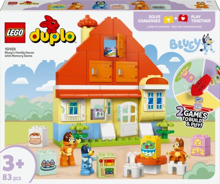 10459 LEGO® DUPLO® Berry Bluey ģimenes māja ar Atmiņas spēli 