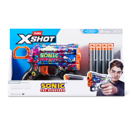 XSHOT rotaļu pistole Sonic The Hedgehog, 8gab., sortiments, 36679 