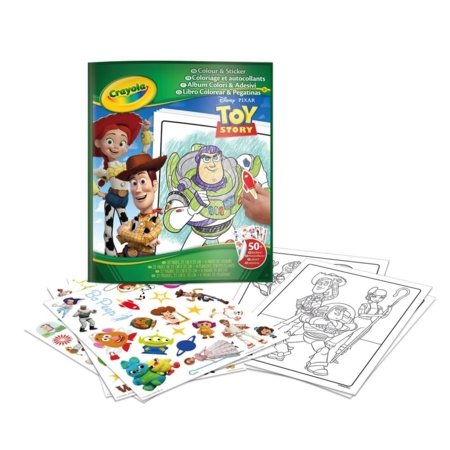 CRAYOLA radošais komplekts Color & Sticker Toy Story 5, 04-7048G 