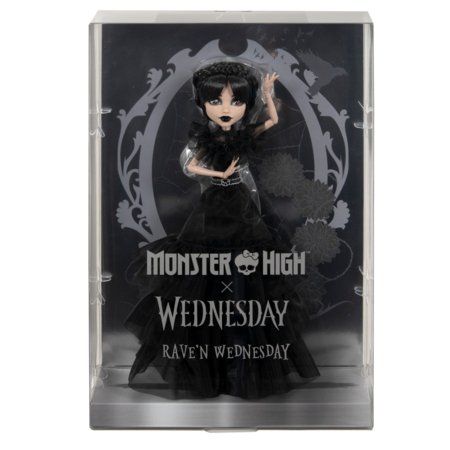 MONSTER HIGH X WEDNESDAY Rave'n Dress Wednesday lelle, HXJ03 