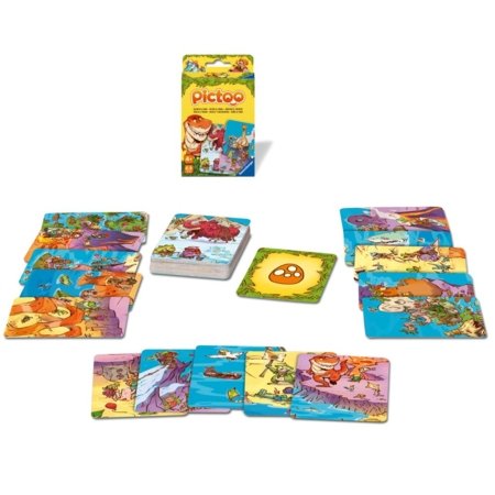 RAVENSBURGER Pictoo Dino kāršu spēle, (EN), 23479 0 