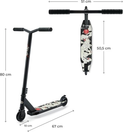 KINDERCRAFT sporta skrejritenis SOLIS, melns, KRSOLI00BLK0000 