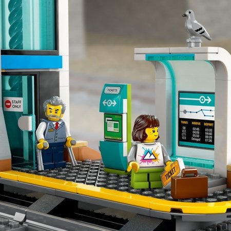 60469 LEGO® City Trains Centrālā dzelzceļa stacija 