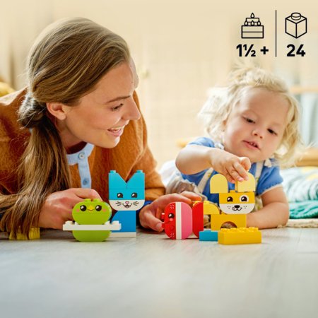 10477 LEGO® DUPLO® Mani pirmie “Trīs vienā” Radošie mīlīgie mājdzīvnieki 
