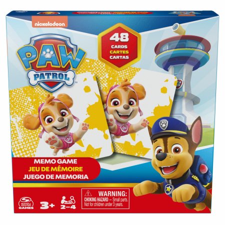 SPINMASTER GAMES atmiņas spēle Paw Patrol, (LT,LV,EE),  48 kārtis, 6066852 6066852
