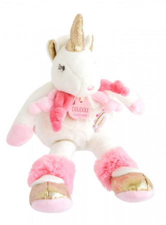 DOUDOU ET COMPAGNIE plīša rotaļlietas Lucie La Licorne 22cm, DC3313 DC3313