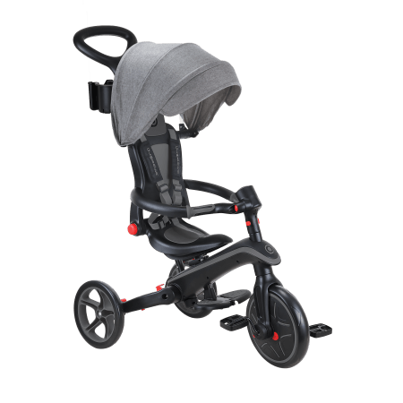 GLOBBER skrejritenis Explorer Trike 4in1, melni pelēks, 732-120 