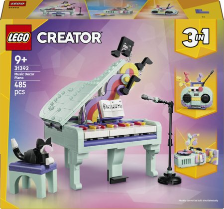 31392 LEGO® Creator Muzikāls dekors – klavieres ar kaķi 