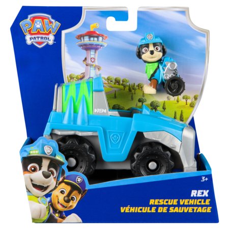 PAW PATROL glābšanas transportlīdzeklis ar figūriņu Rescue Vechicle Rex, 6071216 