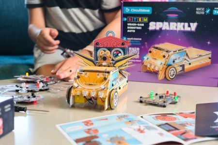 CIRCUITMESS Wacky Robot izglītojošs STEM komplekts Sparkly, CM-SA-SPARKLY 