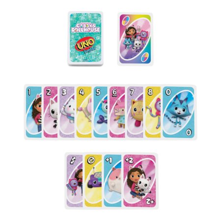 MATTEL GAMES UNO Junior kāršu spēle Gabby’s Dollhouse, JLH17 