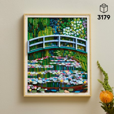 31220 LEGO® Art Klods Monē – Ūdensrozes un japāņu tiltiņš 