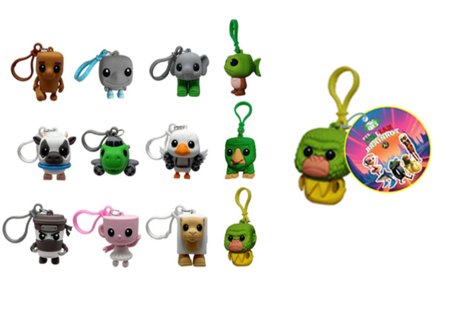 ITALIAN BRAIN ROT AI 3D atslēgu piekariņš, 7 cm, asort., BJ002 