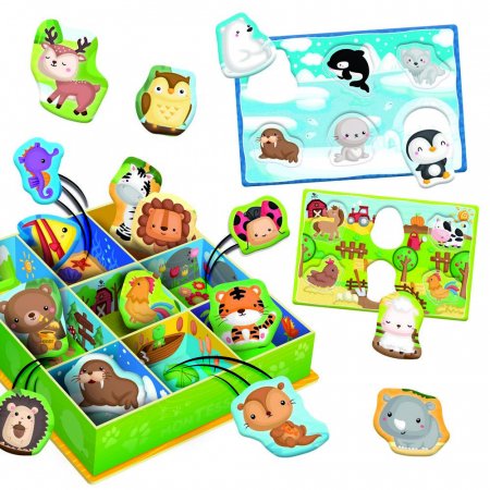 MONTESSORI klasifikācijas spēle Priecīgie Dzīvnieki, 92772 92772