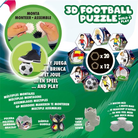 EDUCA 3D puzle Futbola bumba, 32 gab., 19210 