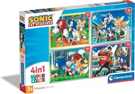 CLEMENTONI SONIC puzle, 4in1, 21522 