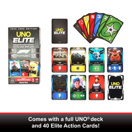 MATTEL GAMES UNO Elite F1 kārtis, JLV42 